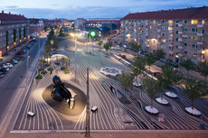 Superkilen, 2012. Urban park in Copenhagen. Black Square.  Commissioned by City of Copenhagen and RealDania. Developed in close collaboration with Bjarke Ingels Group (BIG) and Topotek1. 