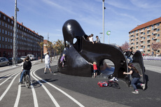 Superkilen, 2012. Urban park in Copenhagen. Octopus, Black Square. Commissioned by City of Copenhagen and RealDania. Developed in close collaboration with Bjarke Ingels Group (BIG) and Topotek1.