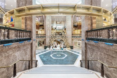 Après Vous, Le Dégue installed at Galeries Lafayette, Paris, 2019.