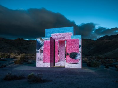 Dive-In installed for Desert X, Coachella Valley, 2019. Photo: Lance Gerber