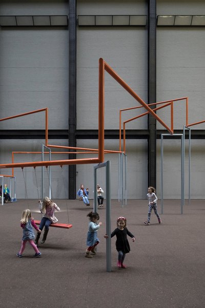 One Two Three Swing! conceived for Hyundai Commission, Tate Modern Turbine Hall, 2017.