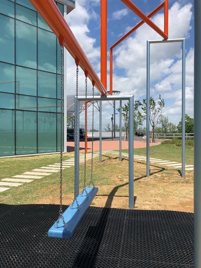 One Two Three Swing! Dora Observatory 2019, commissioned by Real DMZ Project. Temporary Installation.