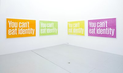 You Can't Eat Identity, 2016 installed at Nils Stærk Gallery, Copenhagen. Photo: Malle Madsen