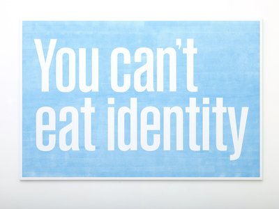 You Can't Eat Identity, 2016 installed at Nils Stærk Gallery, Copenhagen.