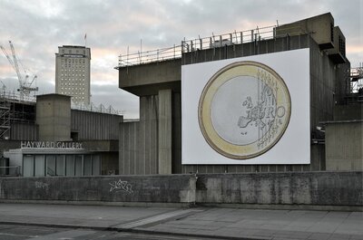 Euro, 2012 installed for the Waterloo Billboard Commission, 2016. 